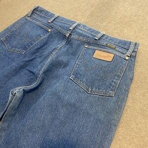 vtg‎ Wrangler Jeans Mens 40 Fits 38x30 13MWZ 80s Cowboy Cut USA Made Faded Blue